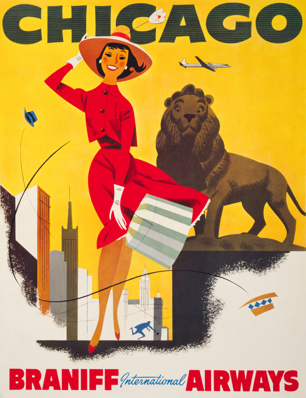 Chicago by Braniff International Airways, 1950, Prints & Photographs Division, Library of Congress, LC-USZC4-13495.